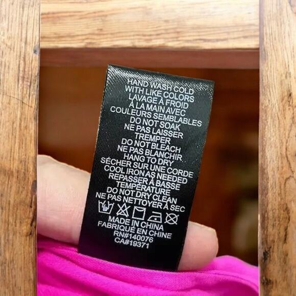 NWT Generation Love Marian Crystal Trim Cami Sleeveless Hot Pink XXS MSRP $198 - Picture 7 of 7